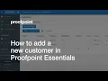How to Add a New Customer in Proofpoint Essentials