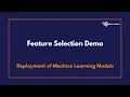 Feature Selection Demo Deployment of Machine Learning Models