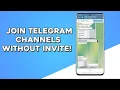 How to Join Telegram Private Channel Without Invite Link 2024
