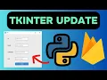 Realtime Database Tkinter GUI APP Update Data - Firebase with Python Lesson 10