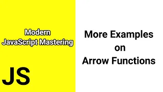 More Examples on Arrow Functions Javascript ES6 tutorial for beginners Time For Code