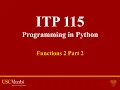 Functions Part 2 2 Passing Variables