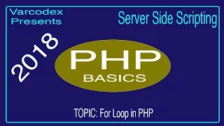 Server Side Scripting in PHP Tutorial 5 For Loop New Beginners Tutorials