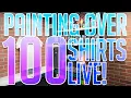 OVER 100 Airbrush Tshirts LIVE