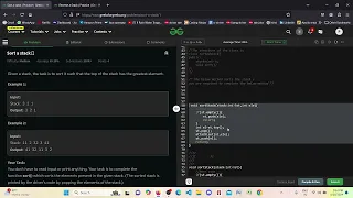 Sort a Stack using Recursion Question 6