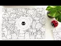 Doodle Coloring Book Kawaii Coloring Pages Inktober Doodles