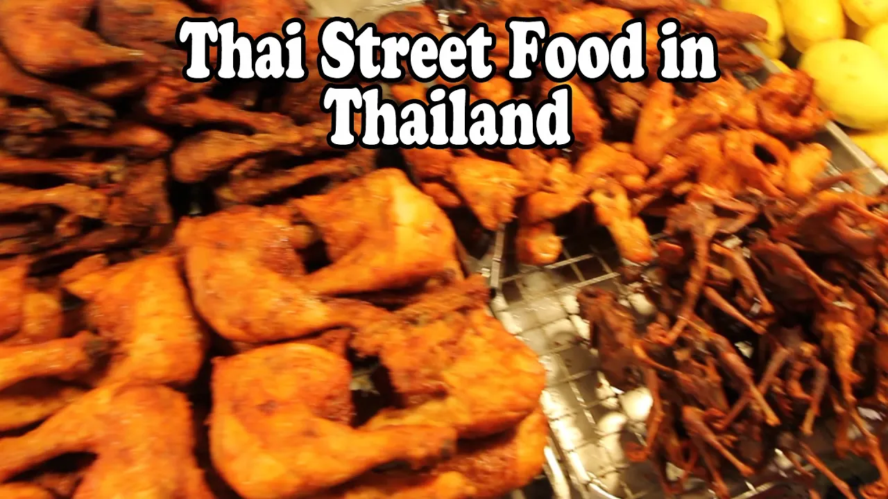 Thai Street Food on the Streets in Thailand. Street Food Vendors in Hat Yai