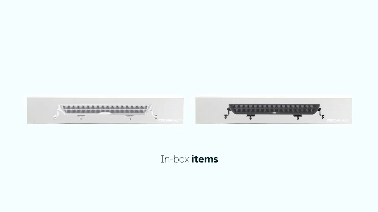 Video: OZZ DRB1 P20 zwart LED bar