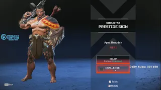 Movement Player Unlocks The Gibraltar Prestige Skin...