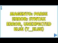 Magento parse error syntax error unexpected else T - ELSE