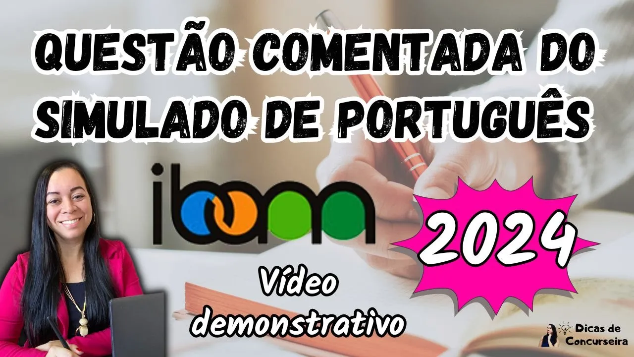 Questão Comentada do NOVO Simulado IBAM 2024 (Português)