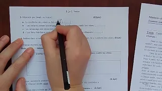 اختبار الفصل الثاني لغة فرنسية سنة رابعة