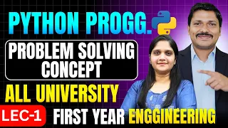 PYTHON LEC 1 PROBLEM SOLVING CONCEPT FIRST YEAR ENGINEERING PYTHON PROGRAMMING DINESH SIR