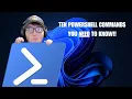 TOP 10 Commands YOU NEED to know in PowerShell