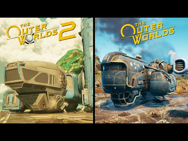 The Outer Worlds 2 vs 1 - Physics and Details Comparison