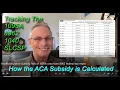 Health Insurance Subsidy Flow of 1095A onto form 8962 federal tax return