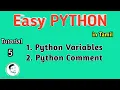 what is Python Variables Python Comments Easy PYTHON tamil Sathish