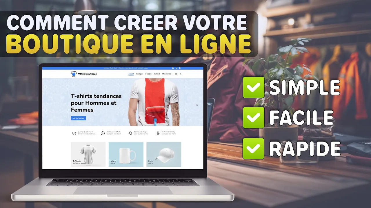 Comment créer une BOUTIQUE EN LIGNE avec WordPress et WooCommerce - Facile et Rapide [Guide Complet]