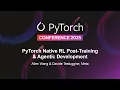 PyTorch-Native Stack for Agents - Allen Wang Davide Testuggine Meta