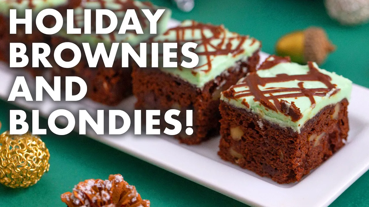 3 Homemade Brownies & Blondies for the Holidays!