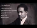 Langston Hughes - I Too