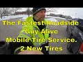 Roadside Assistance Business Mobile Tire Service x2 Tire Change