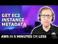 Get EC2 instance metadata with the command line How to get the AWS instance id and other metadata