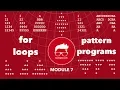 FULL MODULE 7 Pattern Programming using for loops Learn to code