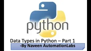 Data Types in Python - Part 1