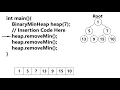 Binary Heap Deletion Array Recursive Implementation