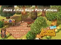 Full 17 Pc Brick Path Custom Design Tutorial Color Pallet Choice tips Animal Crossing New Horizons