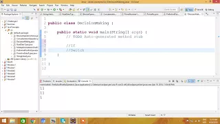 Decision making statements in Java English