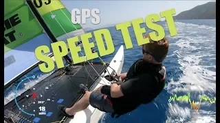GPS Speed test   Hobie 16 Vassiliki Bay