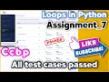 Assignment-7 in Loops python ccbp Nxtwave assignments