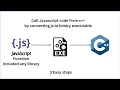 call javascript function from c compile js function and library into exe Crypto-js
