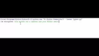 Caesar Cipher - Python