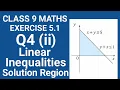 Class 9 Maths Exercise 5 1 Q4 ii Linear Inequalities Shading of the Solution Region
