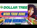 DOLLAR TREE IS HIRING NOW Work From Home Job