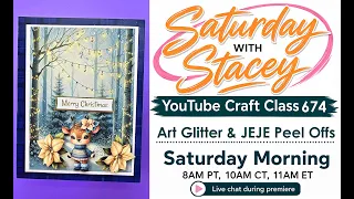 674 Craft and Chat: Art Glitter & JEJE Double Stick Sticker.  How to use them both for WOW projects
