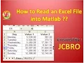 How to read excel file into Matlab