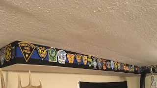 The Making of a Thin Blue Line Patch Display