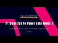 Tutorial 1 - Introduction to Panel data models