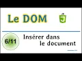 JavaScript pour inserer du contenu dans le document HTML CDOM06