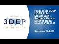 Lagu Processing 3DEP LiDAR Point Clouds with Purdue's Data to Science Open Source Pipelines | 11/21/2025