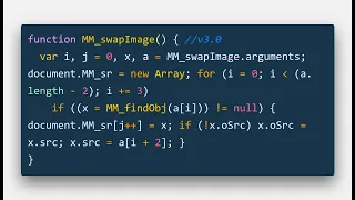 15 Year Old JavaScript Decoding Dreamweaver s MM - swapImage