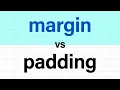 What is the difference between margin and padding