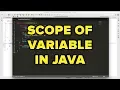 Java SE 8 Scope of Variable Must Watch