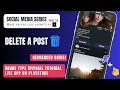 Delete post system in FlutterFlow social media app