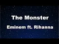 Lagu Karaoke♬ The Monster - Eminem ft. Rihanna 【No Guide Melody】 Instrumental, Lyric