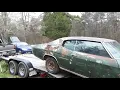 2500 lb Harbor Freight Winch Test Pulls car on trailer